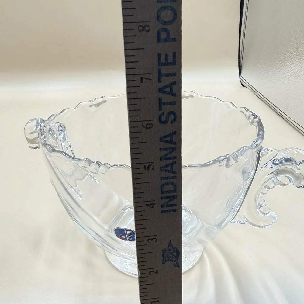 Heisey Waverly Pattern Ice Bucket Clear Vintage Crystal 1950s‎ Elegant Luxury